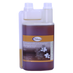 Sortkommenolie 1 l (daglig dosis mellem 10-30 ml pr. dag). - 